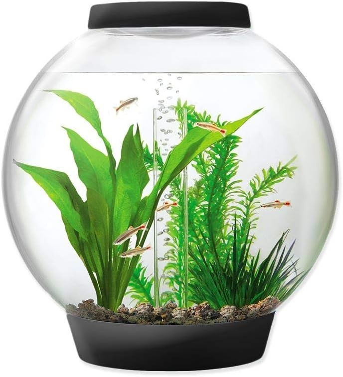 15L Round Aquarium with LED Lighting & Filtration – Modern Desktop Tank