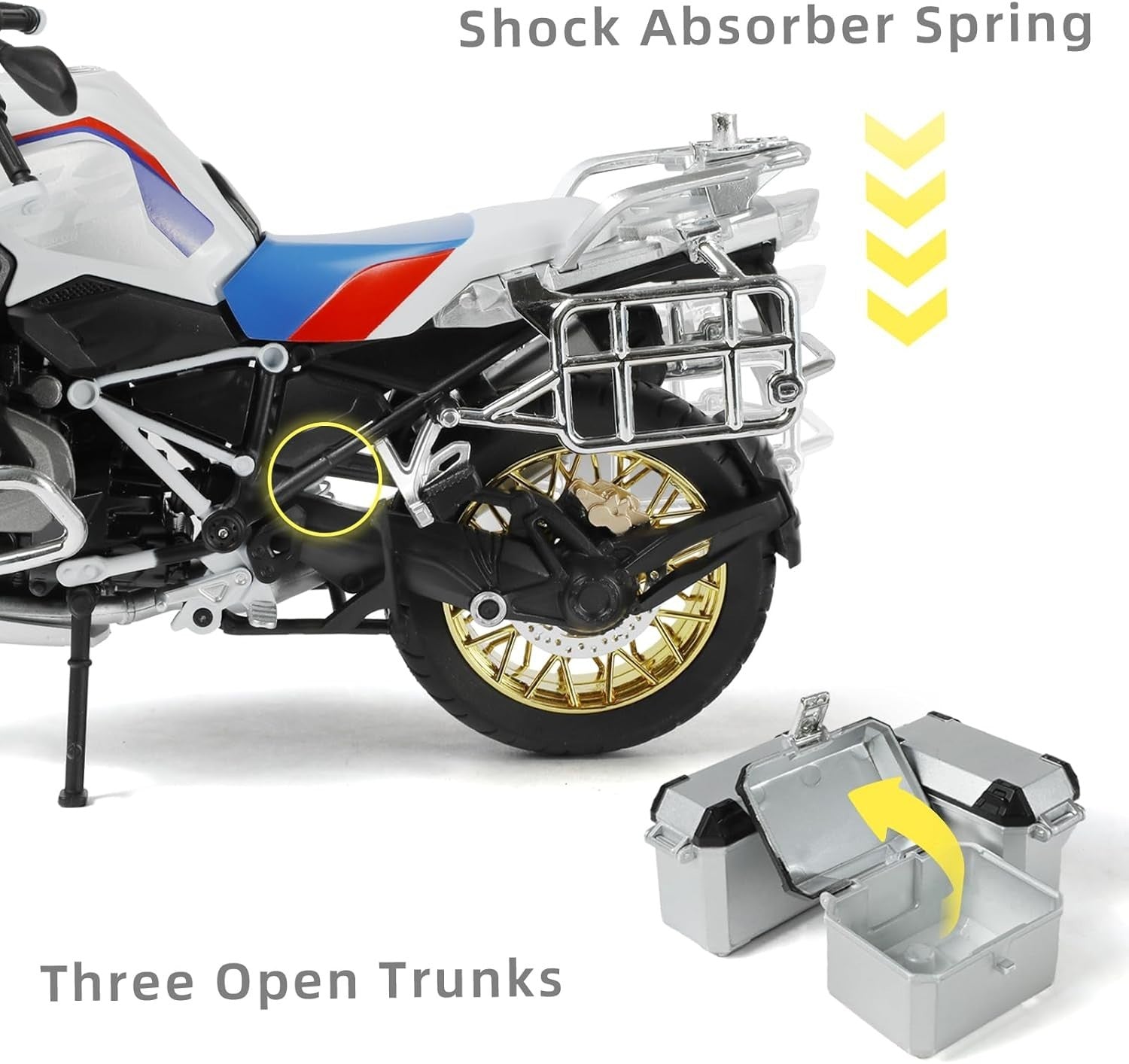 1:9 Diecast Metal Sport Motorcycle Model - Realistic Design & Durable Gift