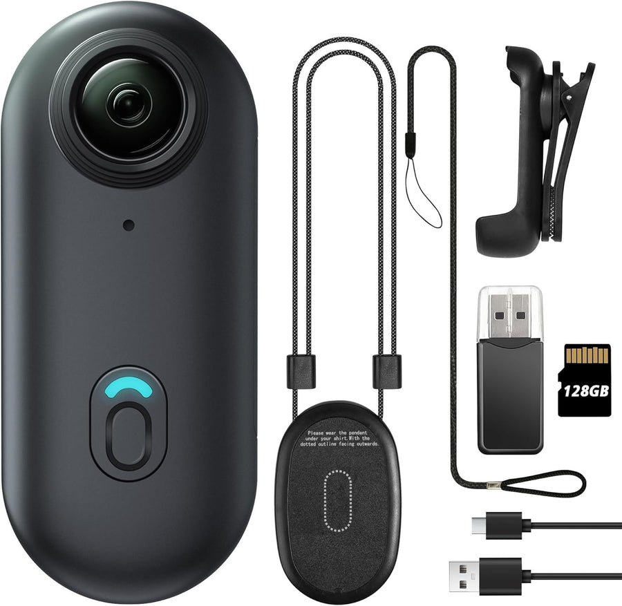 128GB Mini Body Camera 1080P Wearable Action Cam Magnetic Portable DVR