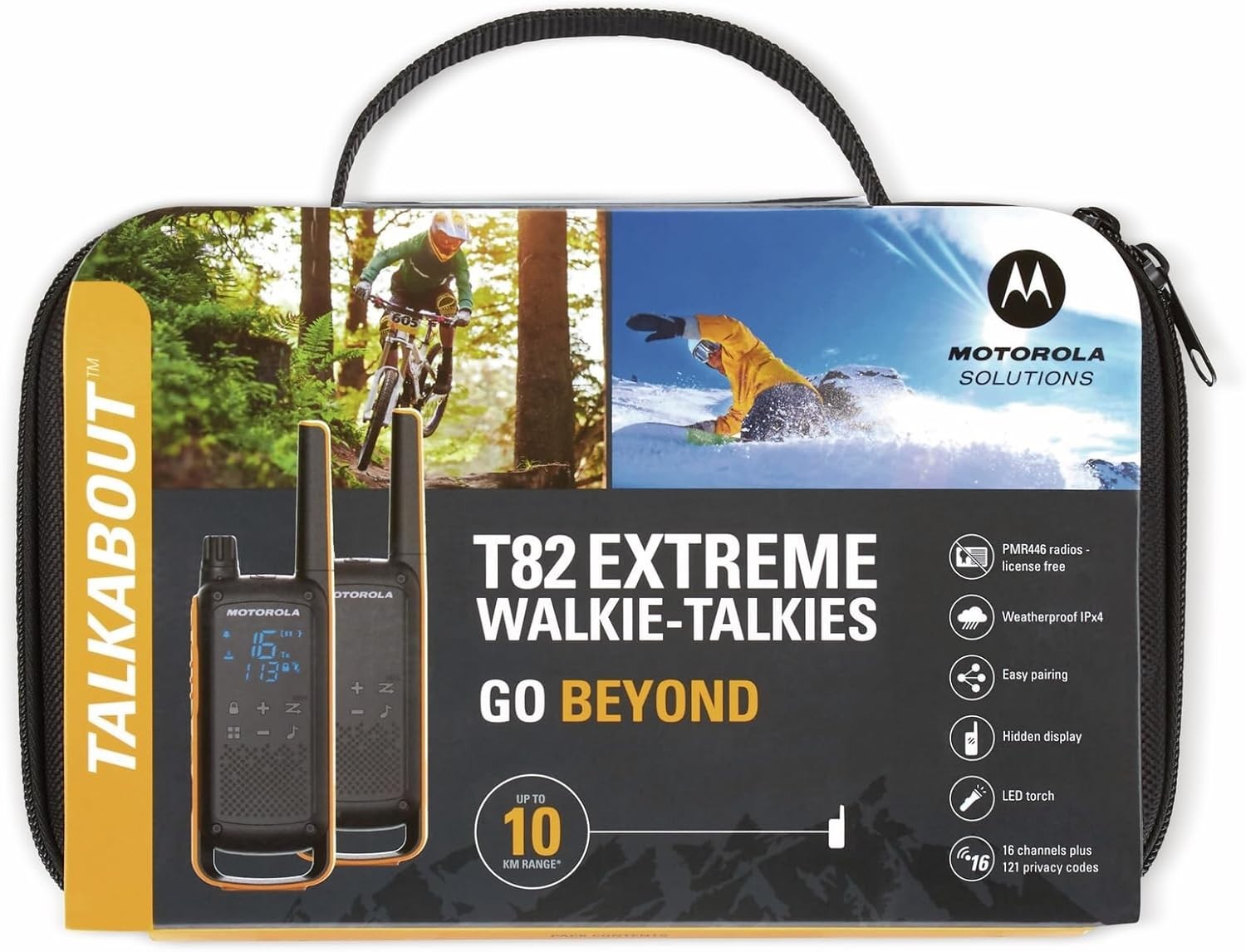 Extreme PMR446 Walkie Talkies 2 Pack Long Range Waterproof 2 Way Radios