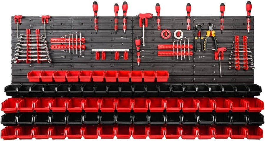 Large Garage Tool Pegboard Wall Storage Organizer Bin Rack