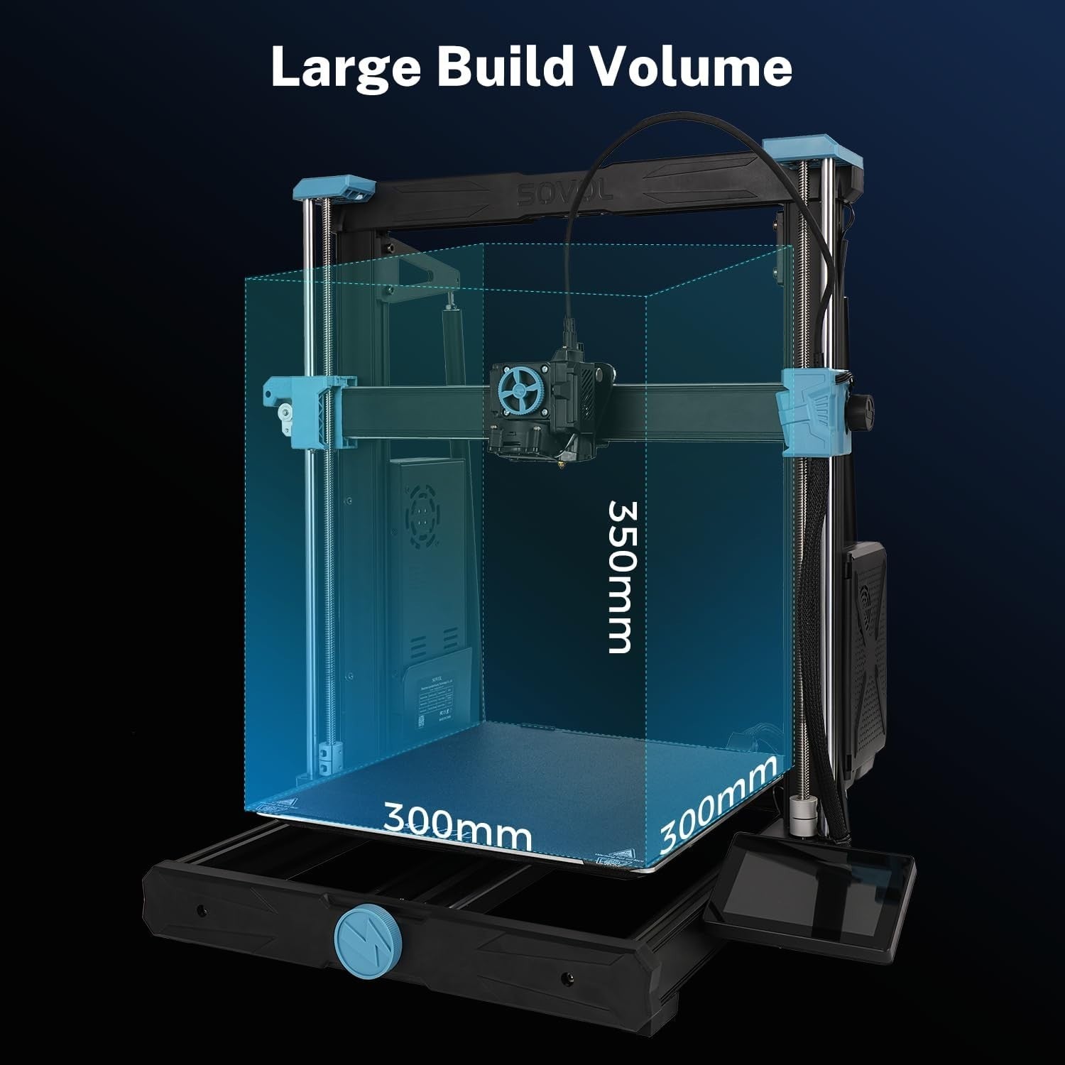 High Speed 3D Printer 500mm/s Auto Level Camera Large Build Direct Drive