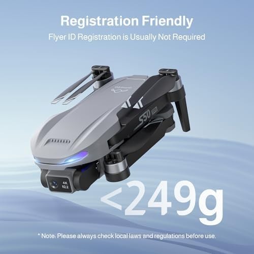 Ameta 4K GPS Drone for Kids & Adults, FPV Camera, 50-Min Flight