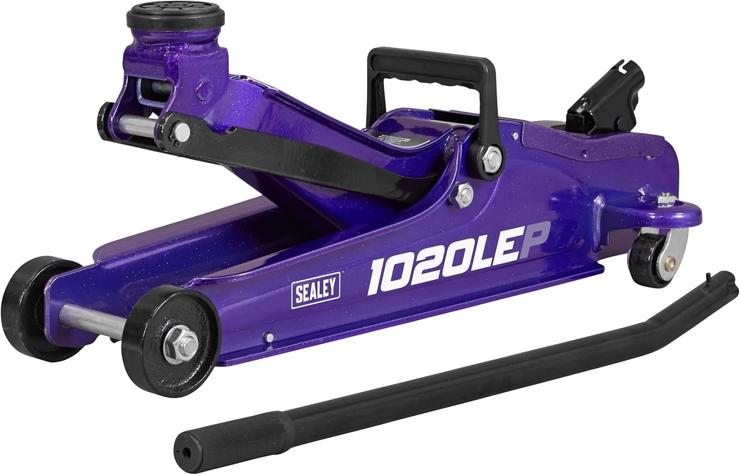 2 Ton Low Profile Trolley Jack 85–385mm Heavy Duty Short Chassis Purple
