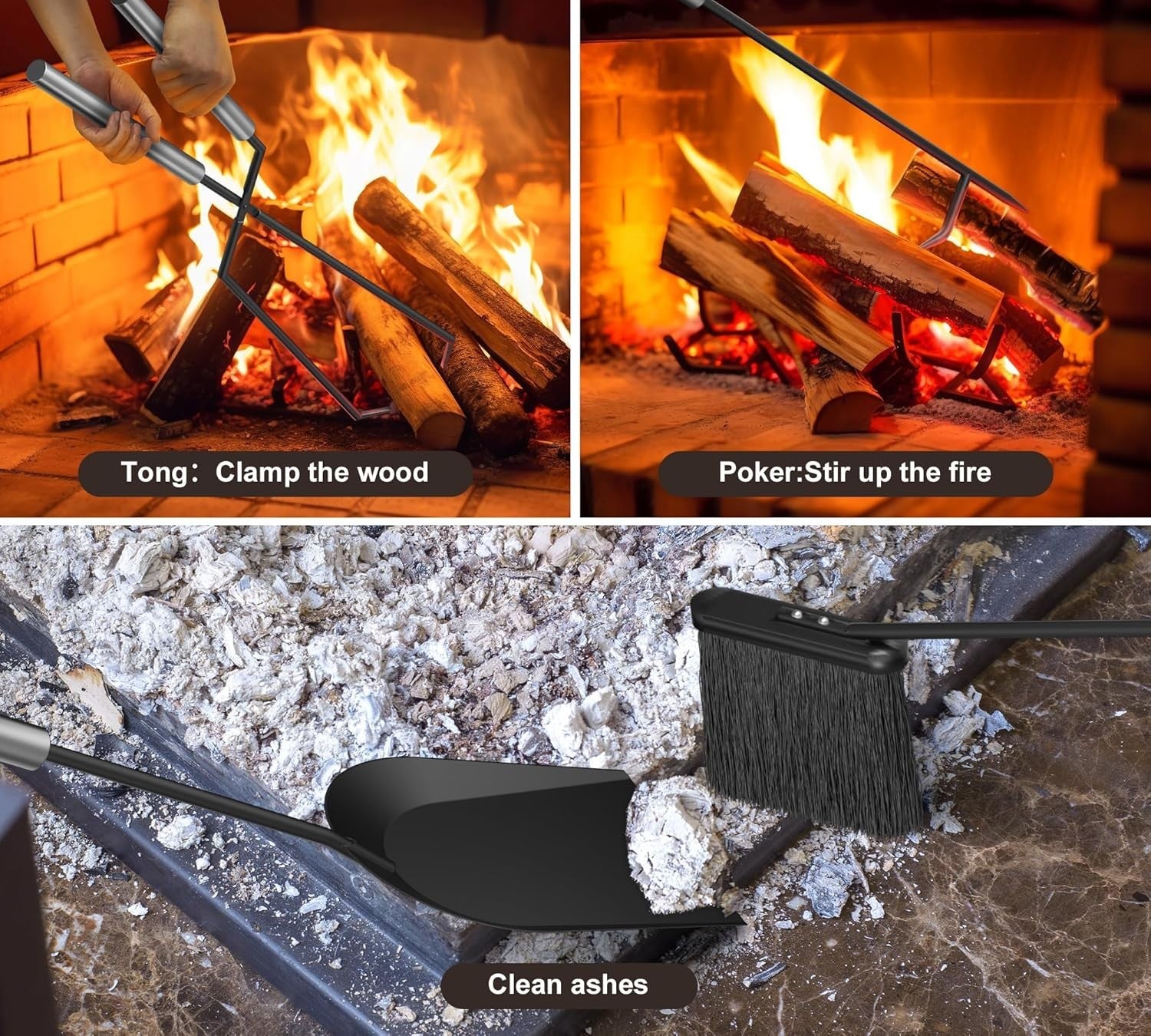 2 Tier Firewood Log Rack Indoor Outdoor Rustproof Metal Storage Shelf 78x46x32cm
