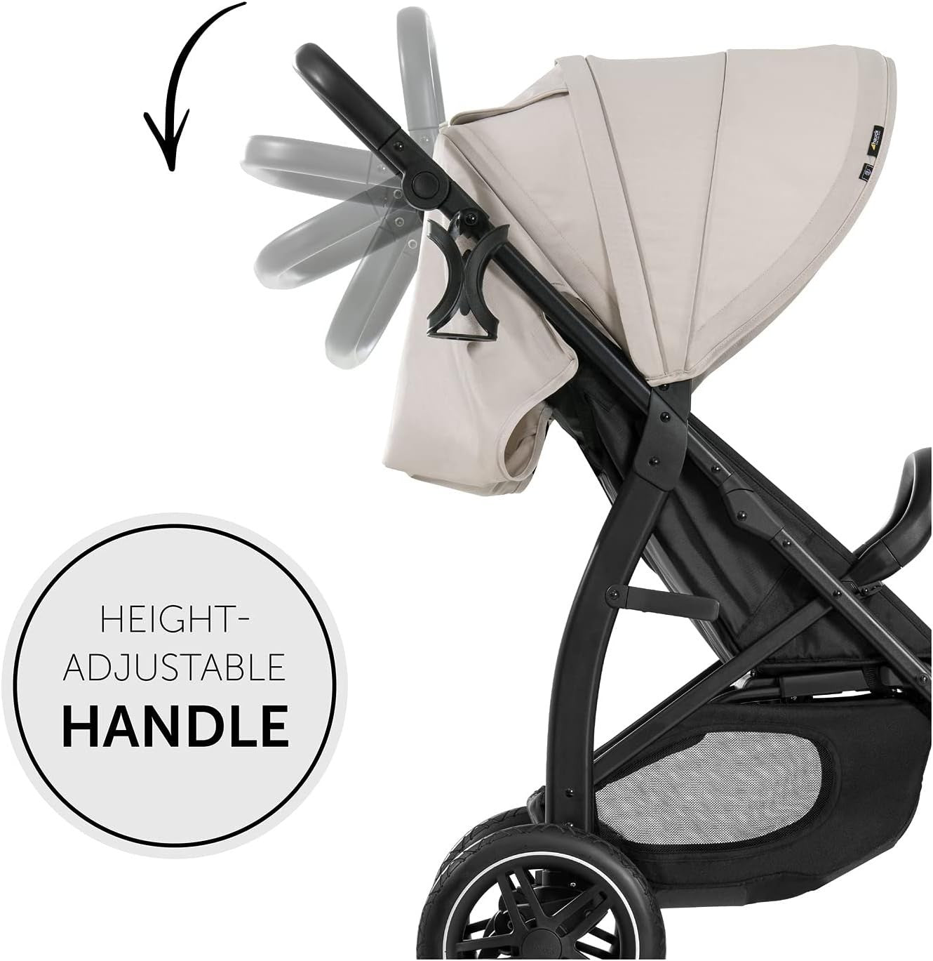 All Terrain Baby Pushchair Rubber Wheels One Hand Fold Recline 22kg