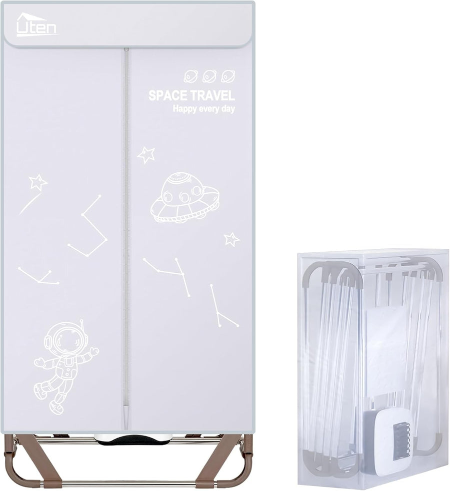 Electric Clothes Dryer Wardrobe 1500W 2 Tier Heated Indoor Drying Rack