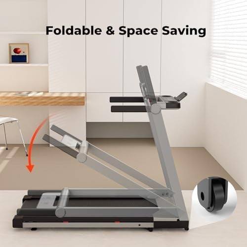 Foldable Home Treadmill DeerRun 1-16km/h Incline Running Machine 158kg