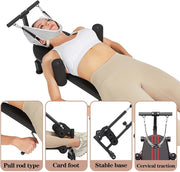 Adjustable Foldable Cervical & Back Traction Bench, 150kg Capacity