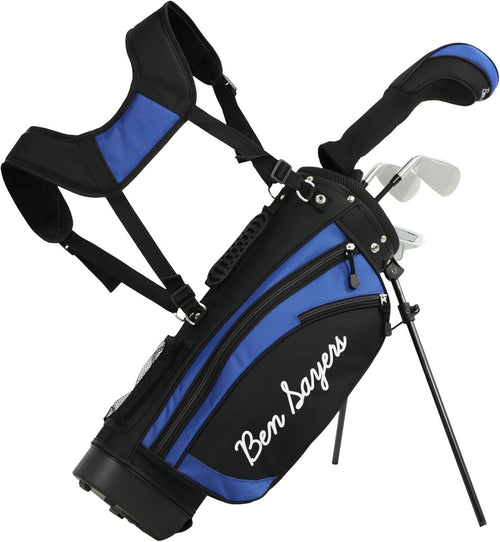 Kids Golf Club Starter Set Right Hand 4pc Driver Irons Putter Stand Bag