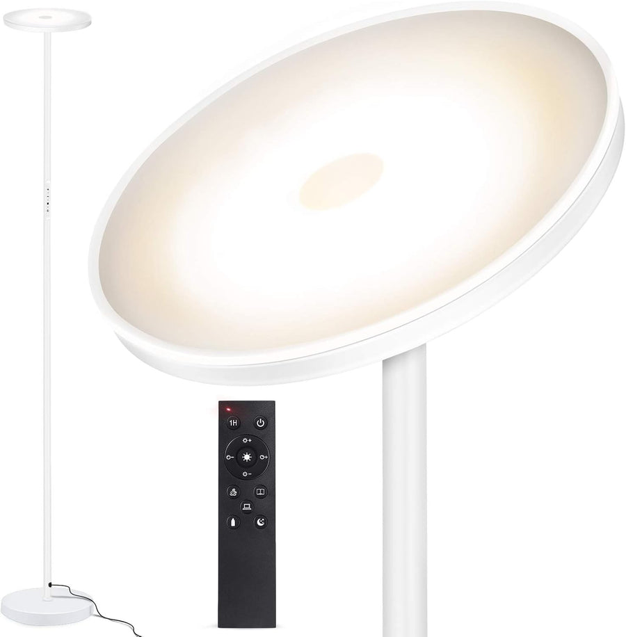 LED Uplighter Floor Lamp 3000LM Dimmable Remote Touch Modern Standing Light