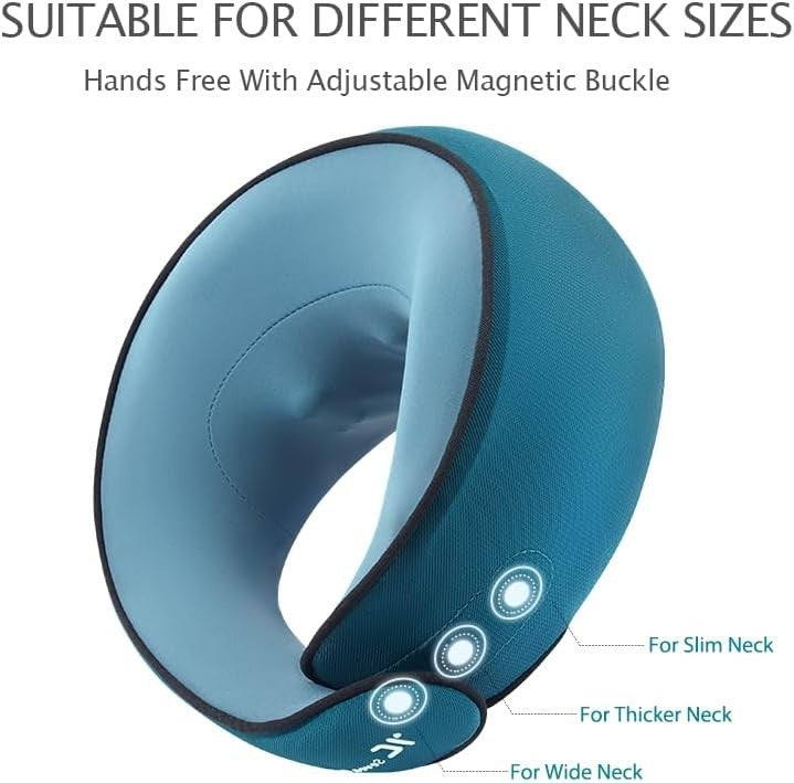 Heated Neck Massager Pillow Cordless Deep Tissue Pain Relief Cushion