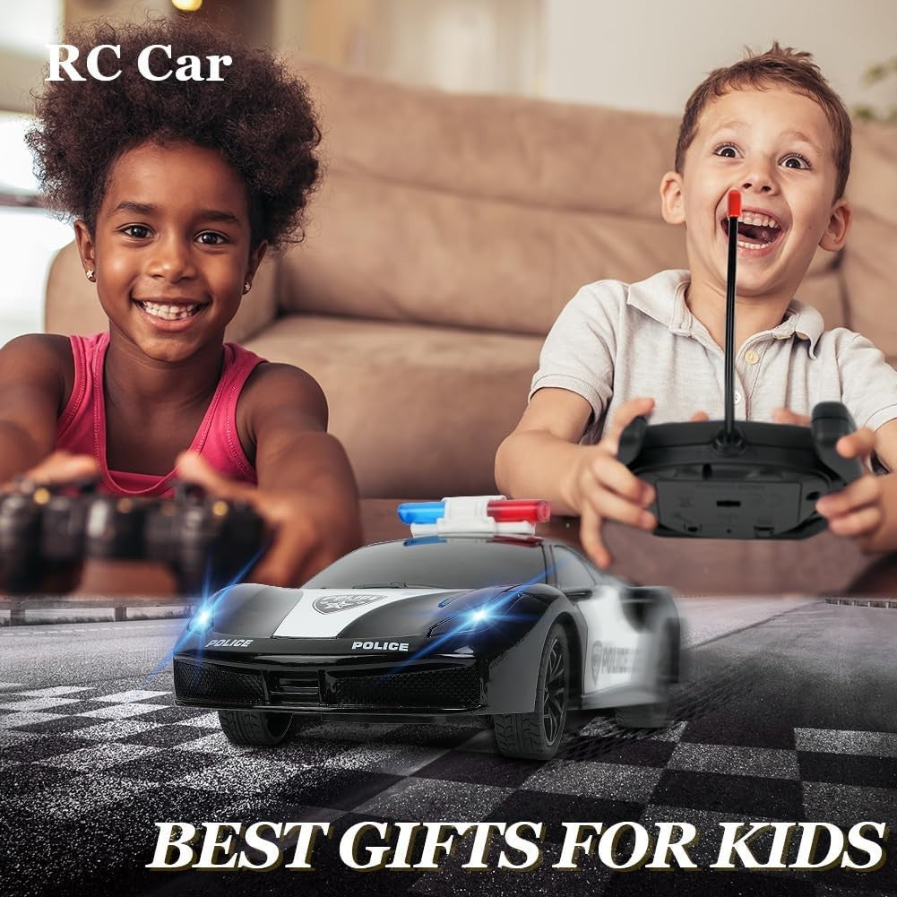 RC Drift Car 27MHz High Speed Stunt Vehicle LED Lights Rechargeable Toy Kids 6+