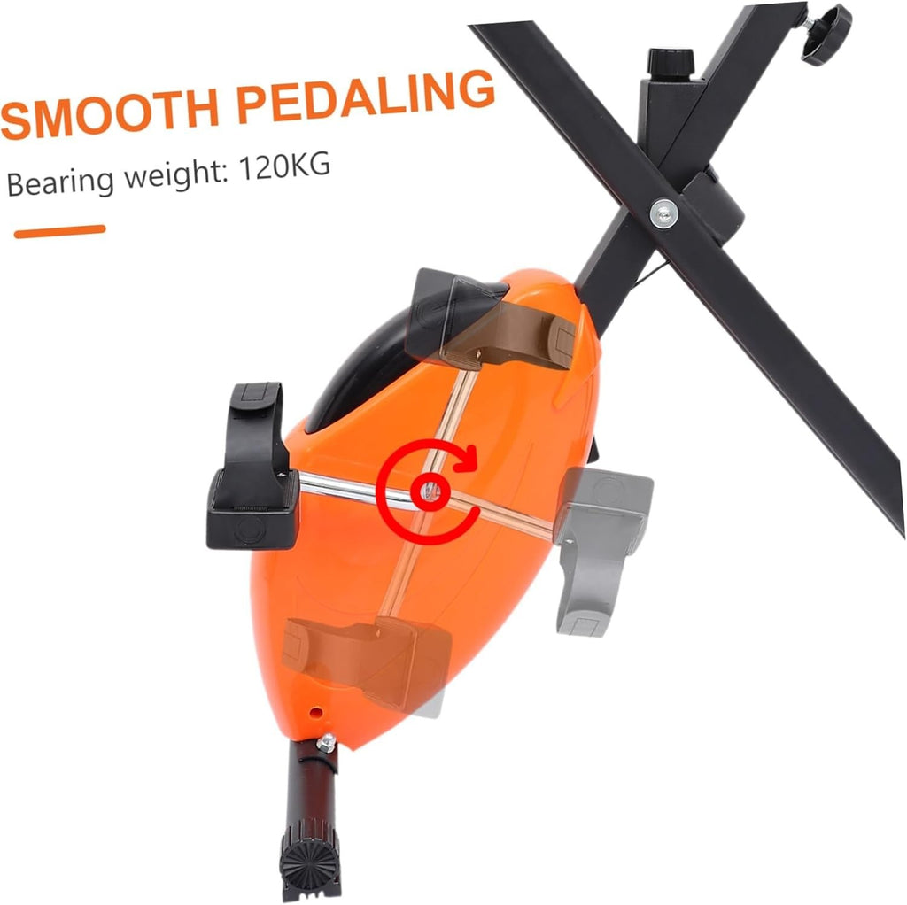 Compact Indoor Exercise Bike w/ Adjustable Seat & Resistance for Home Fitness