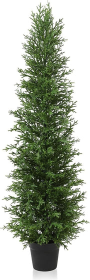 150cm Artificial Outdoor Conifer Tree UV Resistant Fake Cypress Porch Garden