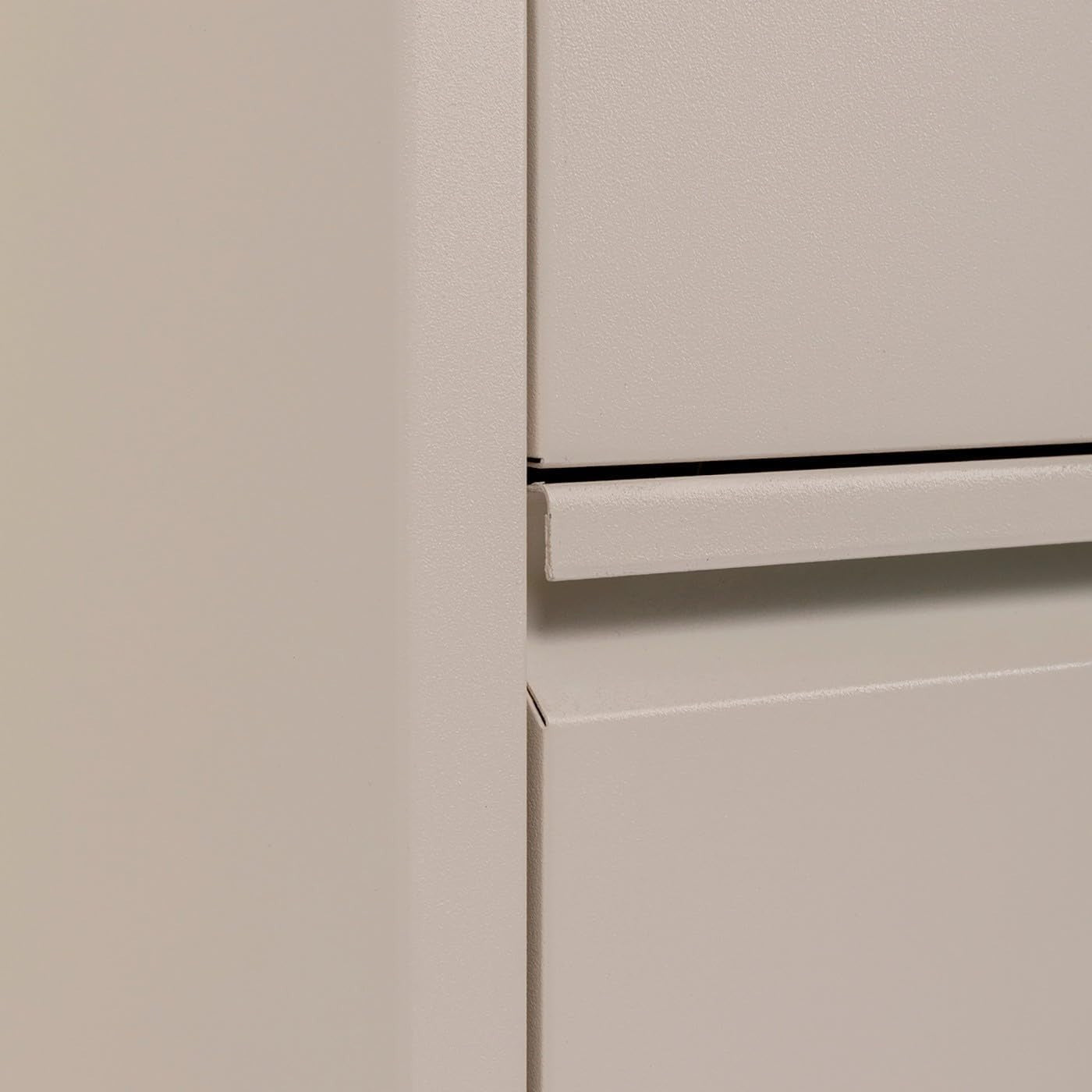 Slim Cream Shoe Cabinet 3 Flip Compartments Space-Saving Storage
