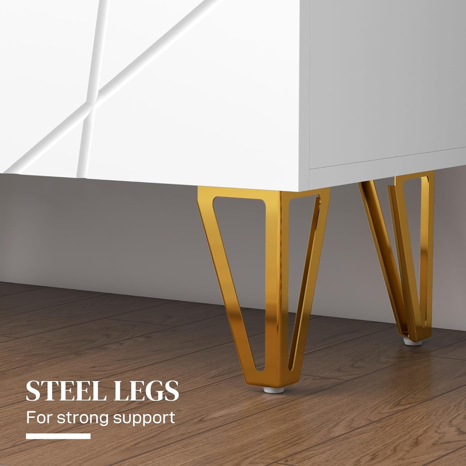 Slim High Gloss Shoe Cabinet with Soft-Close Doors & Adjustable Shelves