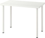 White Computer Desk 120x60cm Minimalist Office Home Study Table