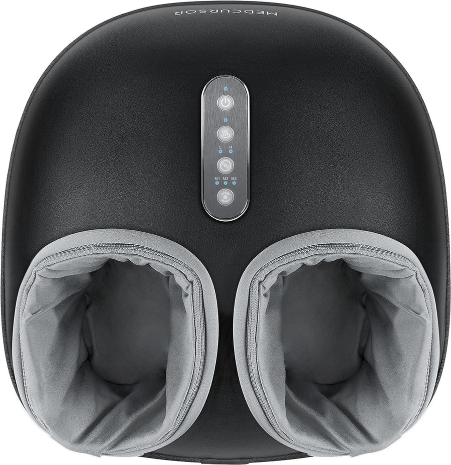 Deep Kneading Foot Massager with Heat & Air Compression for Pain Relief