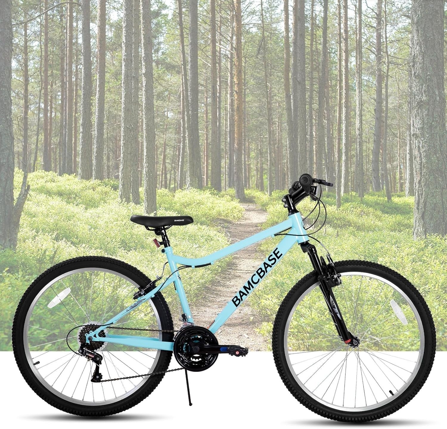 26” Women’s Mountain Bike 18 Speed MTB with V-Brakes Front Suspension