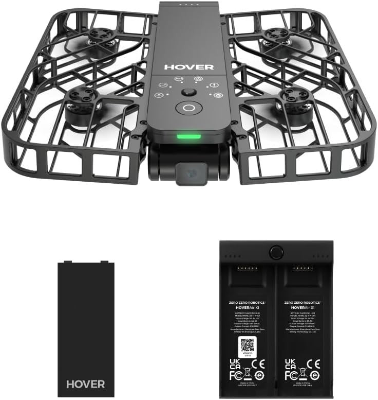 2.7K HDR Foldable Self-Flying Drone with Follow-Me & 2 Batteries