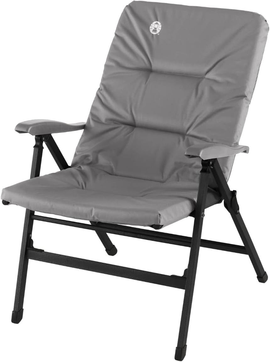 Reclining Camping Chair 8-Position Foldable Outdoor Heavy Duty Seat