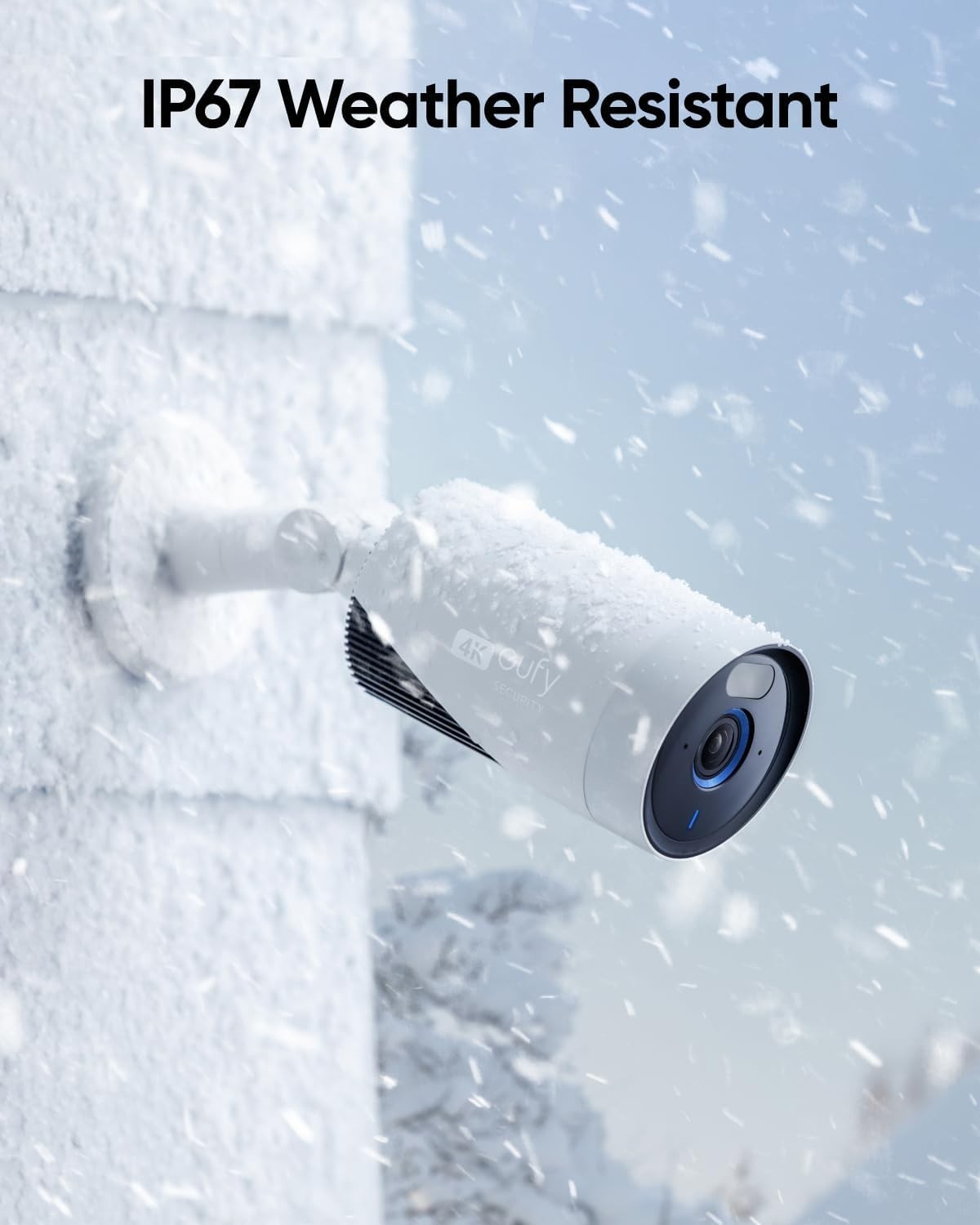 4K Outdoor Security Camera 24/7 Recording AI Face Recognition WiFi