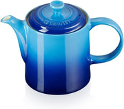 Stoneware Teapot 1.3L 4 Cup Tea Pot Heat Retaining Azure Blue