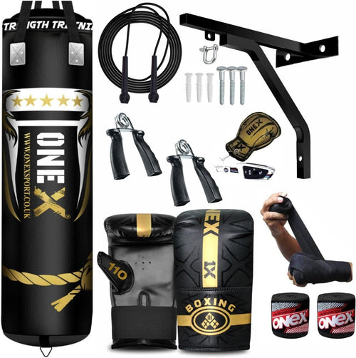 Heavy Duty Boxing Punching Bag Filled 5ft MMA Kickboxing Training