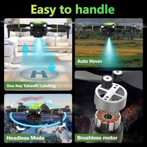 M18 Brushless 4K Dual Camera Mini Drone with Optical Flow Positioning
