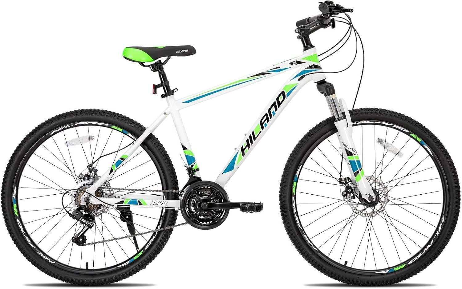26” Mountain Bike 21-Speed Disc Brake Aluminum Frame MTB for Adults