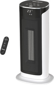 2000W Electric Tower Heater Oscillating Fan with Thermostat Remote & Timer