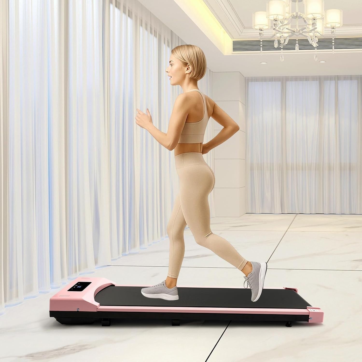 Ultra Slim Under Desk Treadmill 2.5HP Quiet Walking Pad 1–8 km/h Home Office