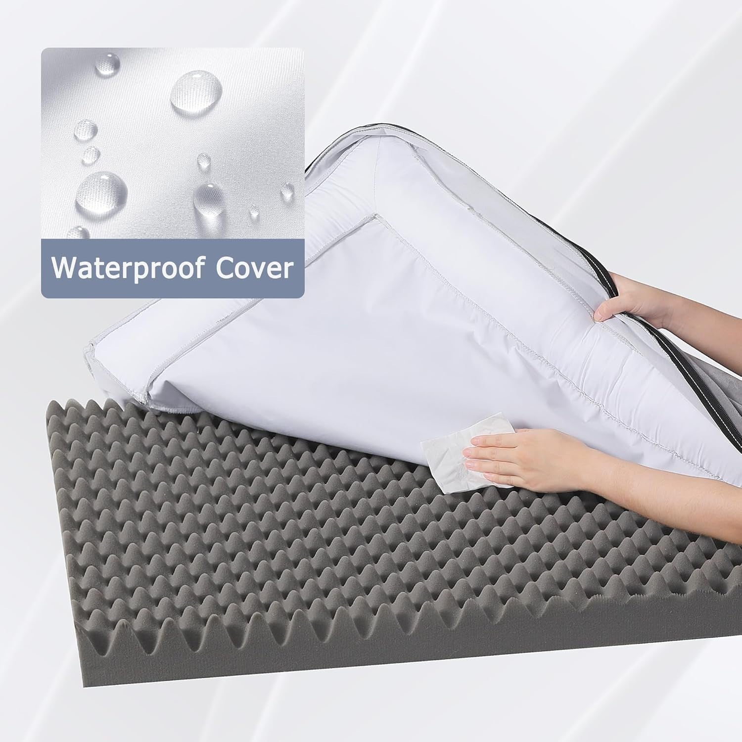 Large Orthopedic Dog Bed 91x68cm Waterproof Brown
