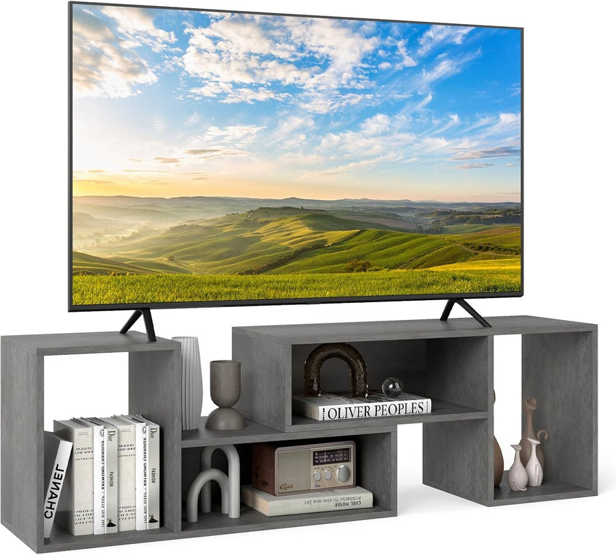 Adjustable L-Shaped TV Stand for 60" TVs | Modular Storage & Media Console