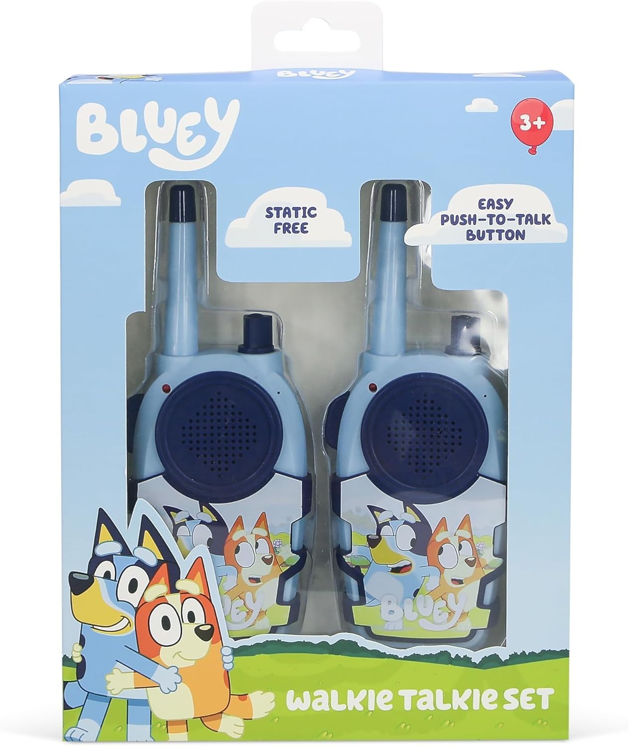 Kids Walkie Talkie Set Push To Talk 150m Range Cartoon Radio Toy