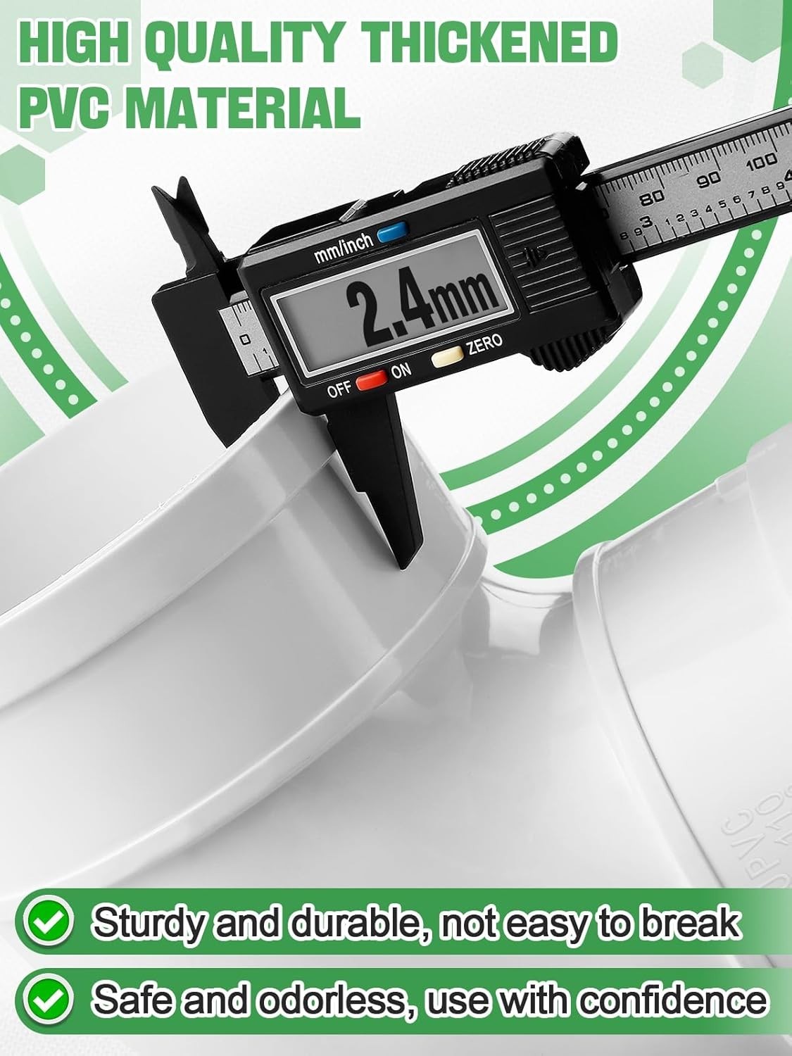 2 Pack Automatic Chicken Feeder 13lb No Waste PVC