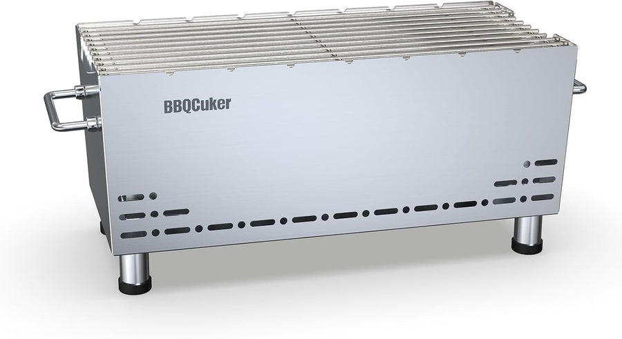Portable Heavy-Duty Stainless Steel Charcoal BBQ Grill | Double Insulation