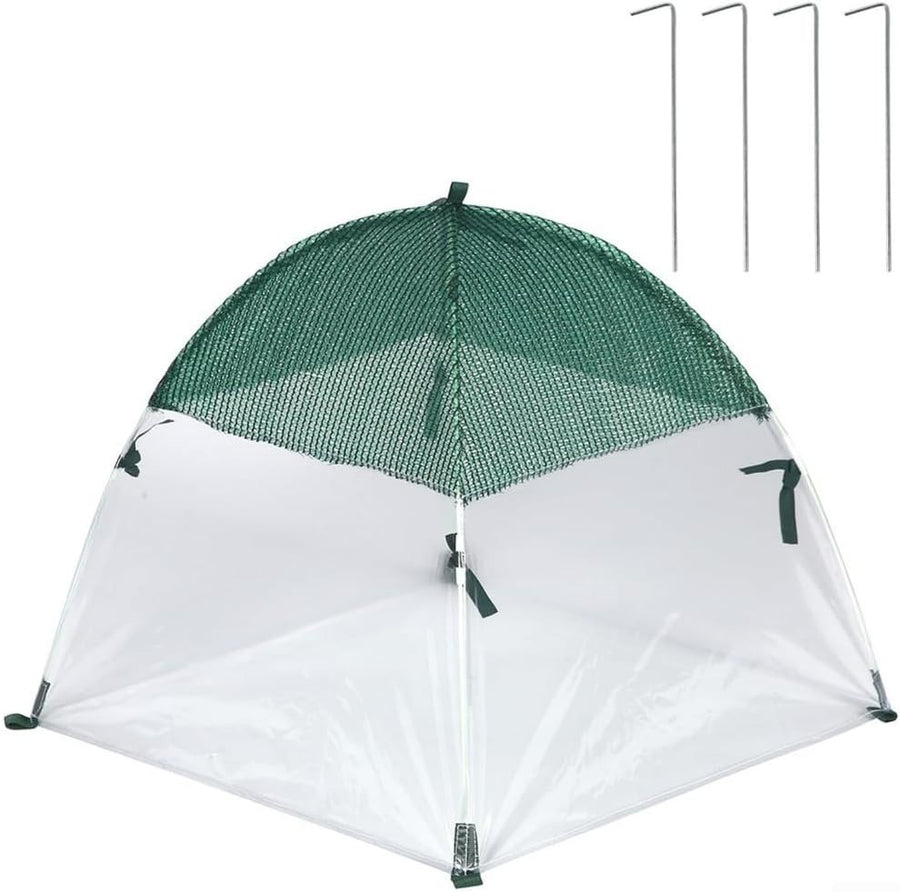 Mini Garden Greenhouse Cold Frost Protection Tent 60x60x60cm Dual Layer Cover