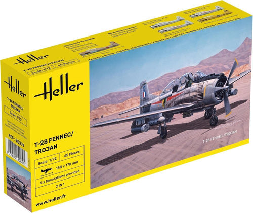 1:72 T-28 Fennec Trojan Model Kit – North American Trainer Aircraft Replica