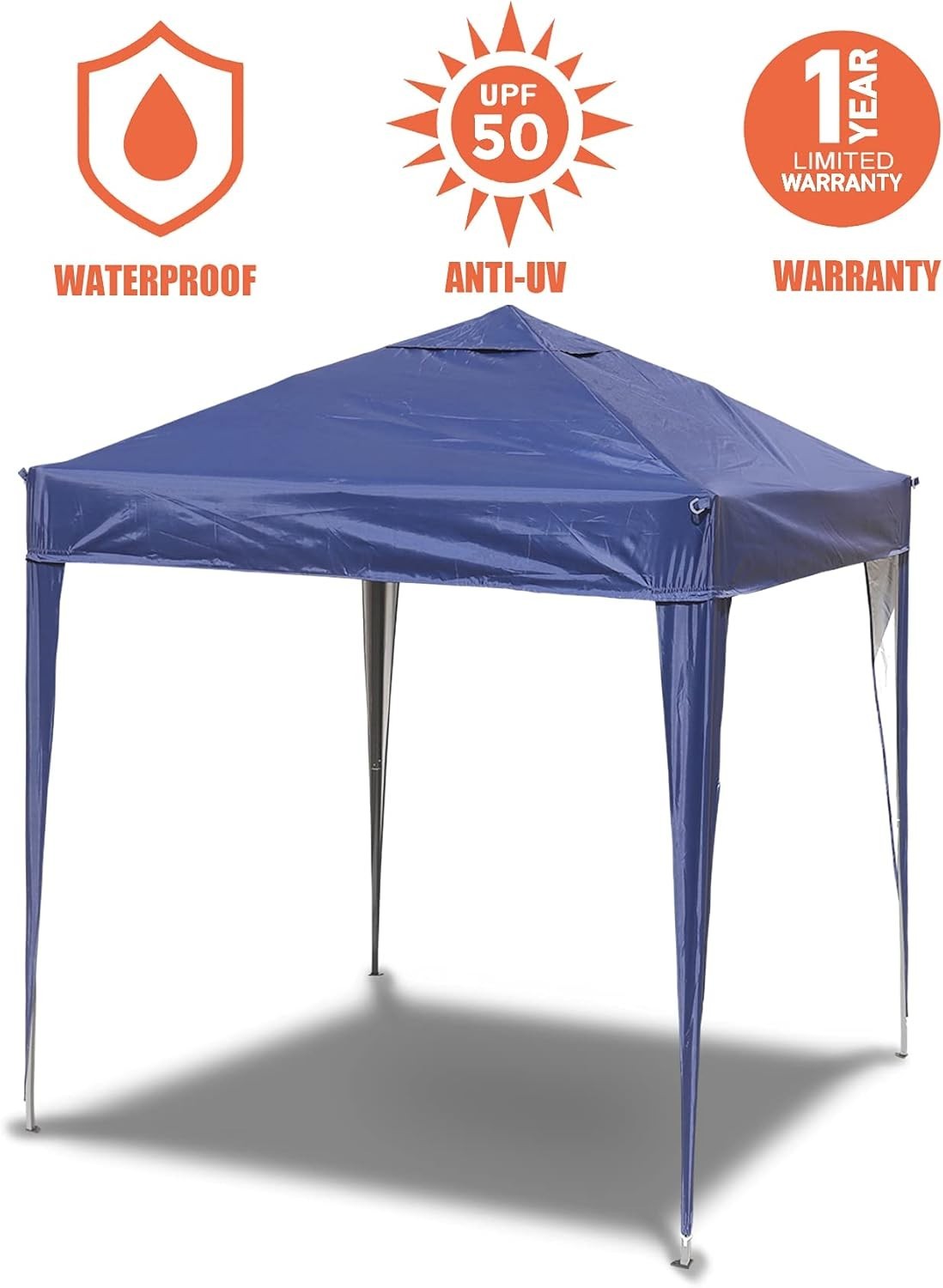 3x3M Pop Up Gazebo Heavy Duty Waterproof Outdoor Party Tent Blue