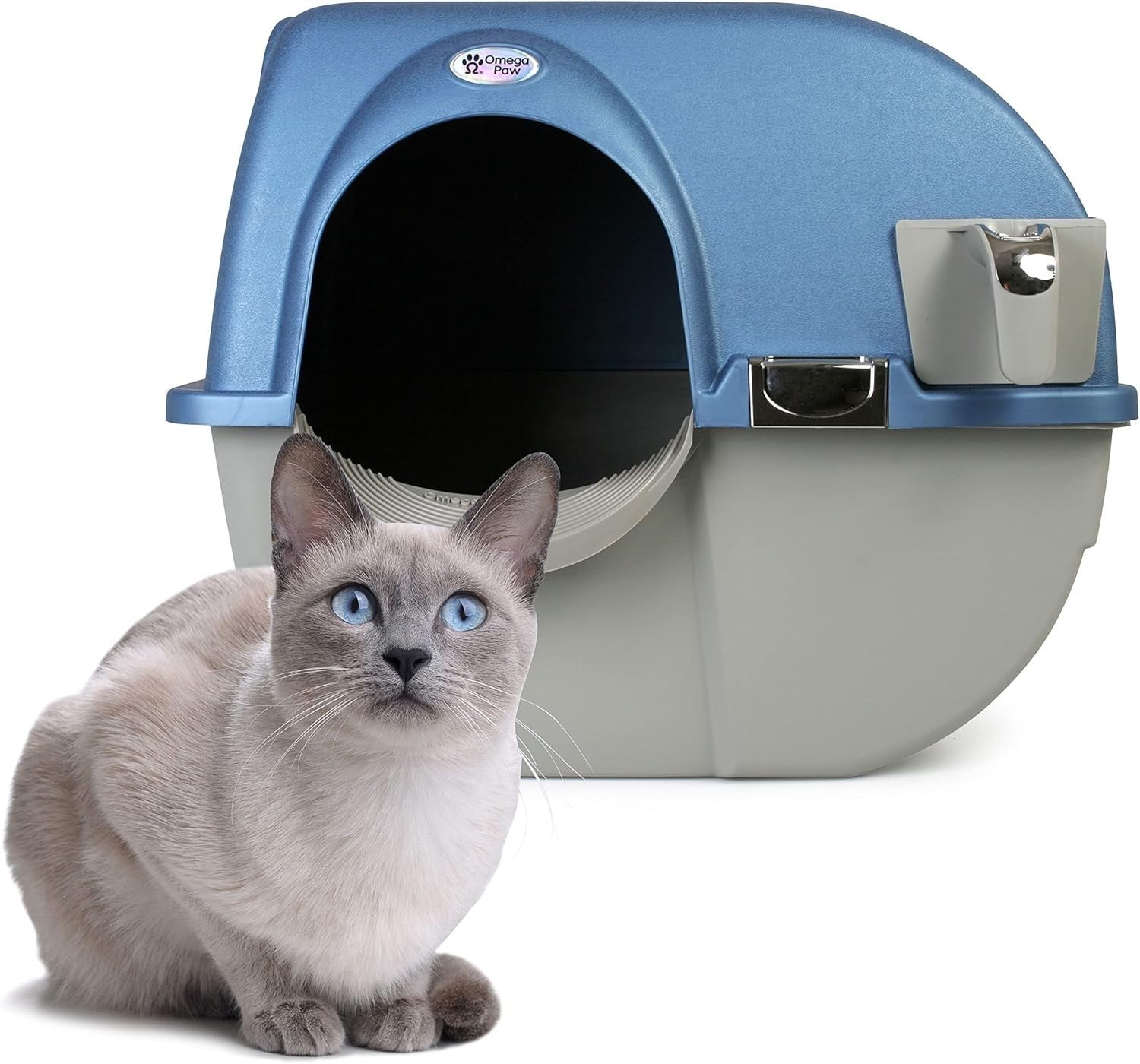 Self Cleaning Cat Litter Box Large Roll n Clean No Scoop Waste Tray