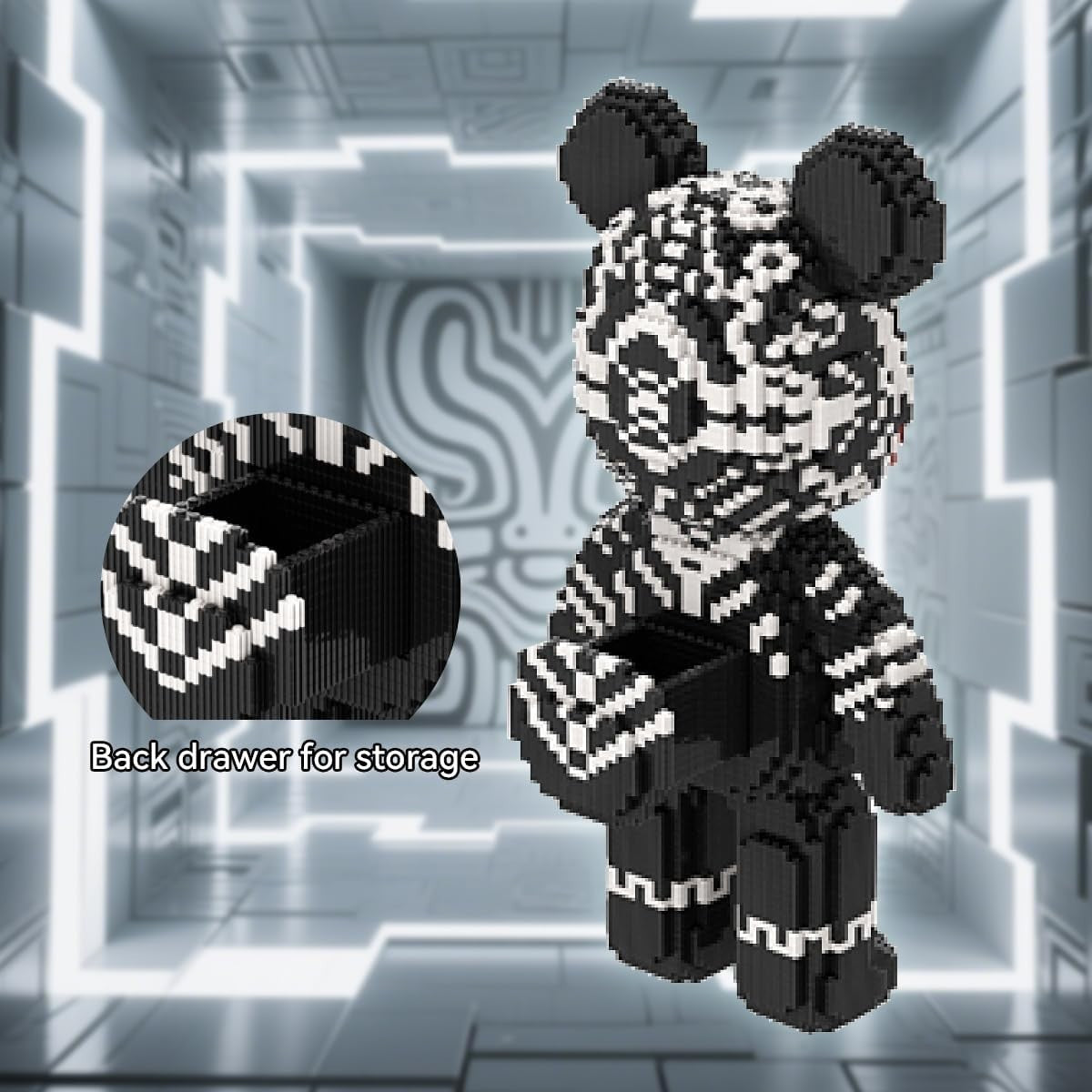 Black Totem Bear Building Blocks Set 7220pcs | Creative DIY Toy for Kids