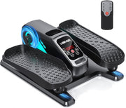 Portable Under Desk Elliptical Pedal Exerciser, 12-Speed Seated Cross Trainer