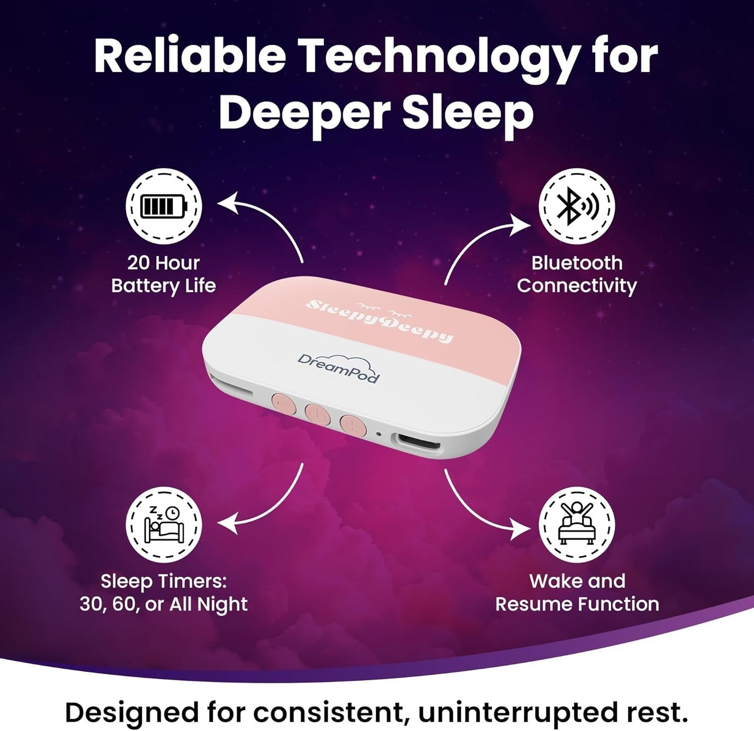 Under Pillow Sleep Speaker Bluetooth Conduction Thin Side Sleeper