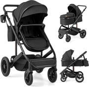3in1 Baby Stroller Travel System Foldable Pushchair Reversible Seat Bassinet