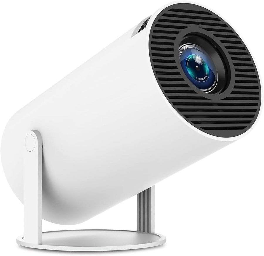 Android 13 Mini Projector 1080P WiFi Bluetooth Auto Keystone 180° 4K