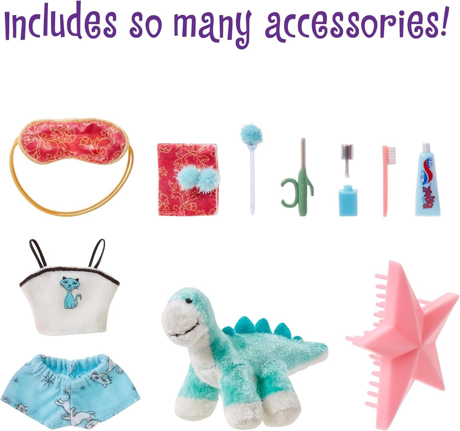 Bubble Pigtail Slumber Party Fashion Doll Pajamas Plush Sleepover