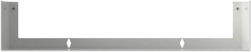 White Floating Wall Shelves Set of 6 CD DVD Storage Metal Bookshelf