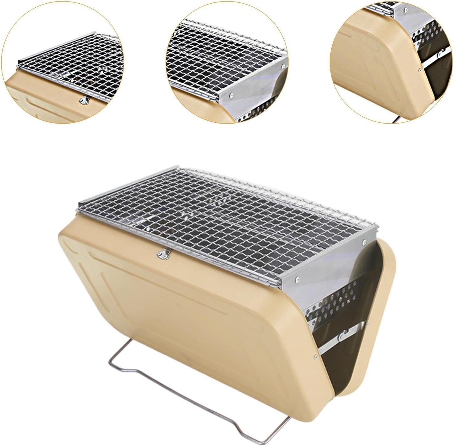 Portable Folding Charcoal Grill | Compact Tabletop BBQ for Camping